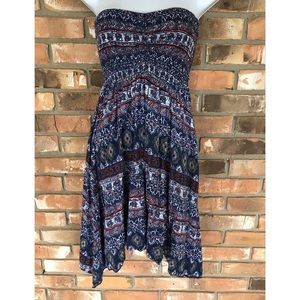 Rue 21 Strapless Asymmetrical Dress     Small